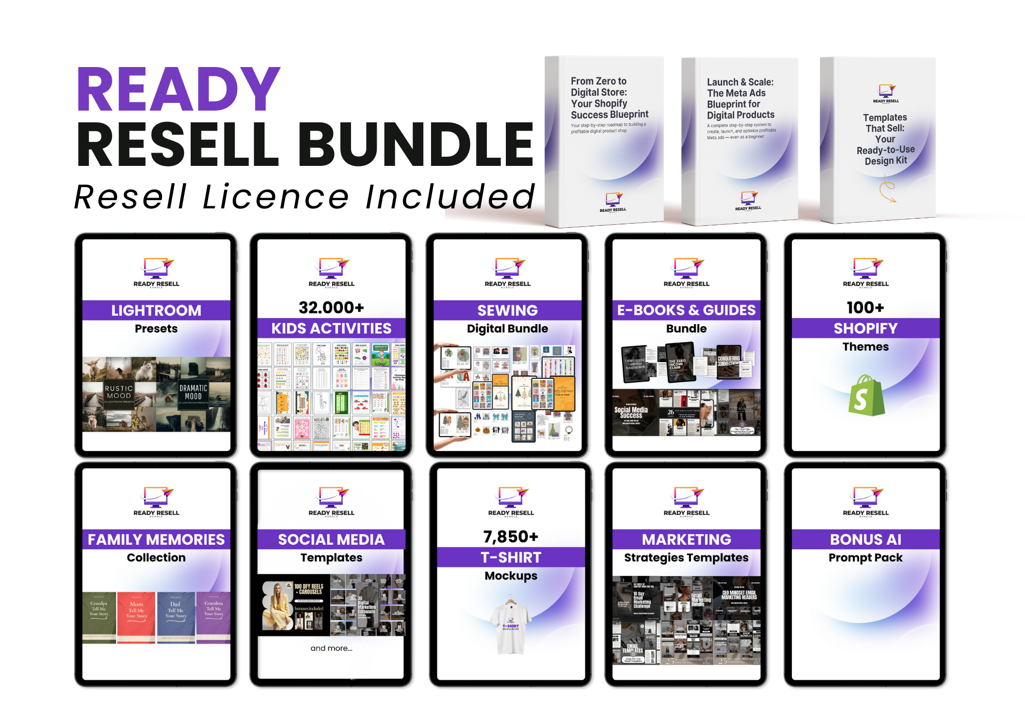 Ready Resell Bundle – 80,000+ Ready-to-Sell Digital Products with Resell License